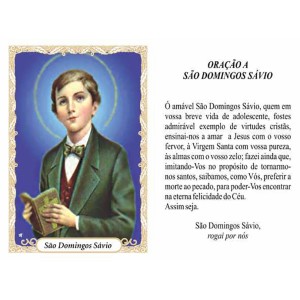 OG141415P100 - Oração São Domingos Sávio c/ 100un. - 9,5x6,5cm