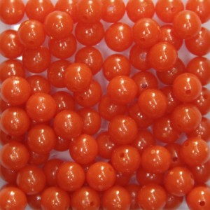 CTM050081P20G - Contas Bolinhas Acrílico Laranja c/ 20 gramas - 8mm (02)