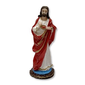 IM1720422 - Imagem Sagrado Coração de Jesus Resina - 8x3cm