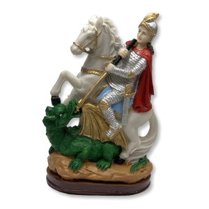 IM1740444 - Imagem São Jorge Resina - 19,5x12cm
