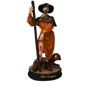 IM1730413 - Imagem São Roque Resina - 15x6cm