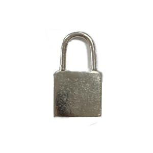 PU28944P2 - Pingente Cadeado Níquel c/ 2un. -  2,1X1,2cm