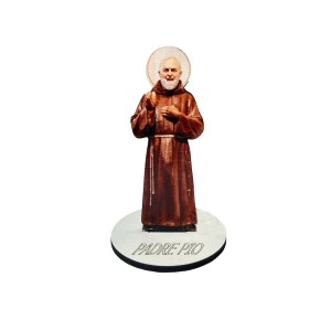 AO291109 - Pedestal São Padre Pio De Pietrelcina MDF - 8,5x5,2cm