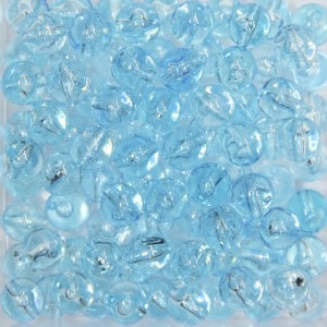 CTM050014P250G - Contas Bolinhas Acrílico Turquesa Transparente c/ 250 gramas - 8mm (48)