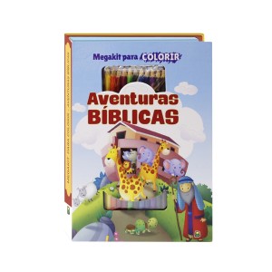 AT721200 - Megakit para Colorir Aventuras Bíblicas - 24x17,5cm