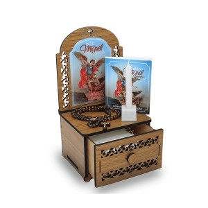 VE155280 - Kit Quaresma São Miguel Arcanjo 28x15cm