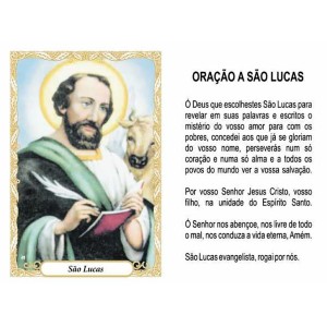 OG141439P100 - Oração São Lucas c/ 100un. - 9,5x6,5cm