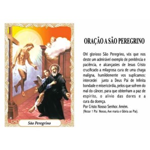 OG141473P100 - Oração São Peregrino c/ 100un. - 9,5x6,5cm