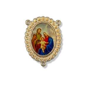 ET1957900 - Entremeio Sagrada Família Dourado Resinado 1un. - 4X3cm