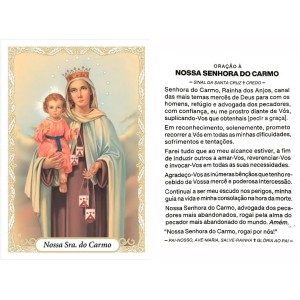 OG14020P100 - Oração N. Sra. Do Carmo c/ 100un. - 9,5x6,5cm