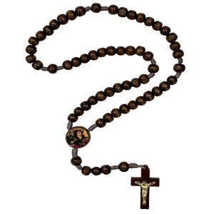 TE940485 - Terço São João Evangelista Madeira - 37cm