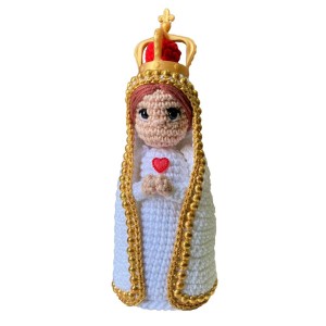 IM2030008 - Imagem de Crochê N. Sra. De Fátima - 19x7cm