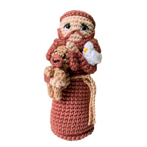 IM2030305 - Imagem de Crochê São Francisco de Assis - 16x8cm