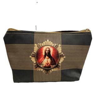 NE040200 - Necessaire Sagrado Coração de Jesus - 19x12cm