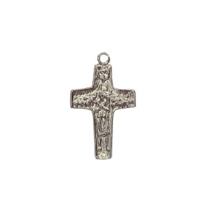 CZ861690 - Cruz Metal Níquel Bom Pastor - 5x3,1cm