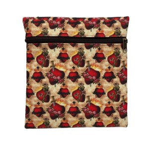 BS1930560- Bolsa Transversal Sagrado Coração - 19x9,5cm