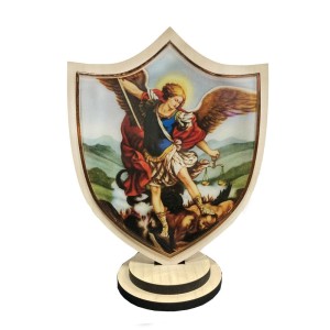 QD1989000 - Pedestal São Miguel Arcanjo - 16,5x12cm