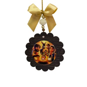 IM32807 - Adorno Presépio MDF Resinado - 27x10cm