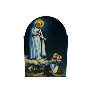 QD1987200 - Adorno de Mesa N. Sra. de Fátima MDF - 10,7x7,5cm (AD78-06)