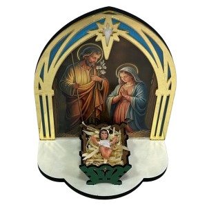 IM32370 - Pedestal Presépio MDF - 16,5x13,5cm