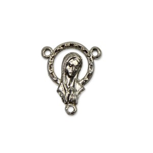 ET1650020P3 - Entremeio Nossa Senhora Níquel c/ 3un. - 2,3x2cm