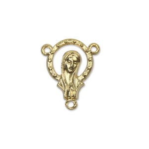 ET1650024P3 - Entremeio Nossa Senhora Dourado c/ 3un. - 2,3x2cm