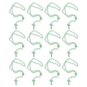 TE050016P12 - Terço Acrílico Verde Neon c/ 12un. - 32cm